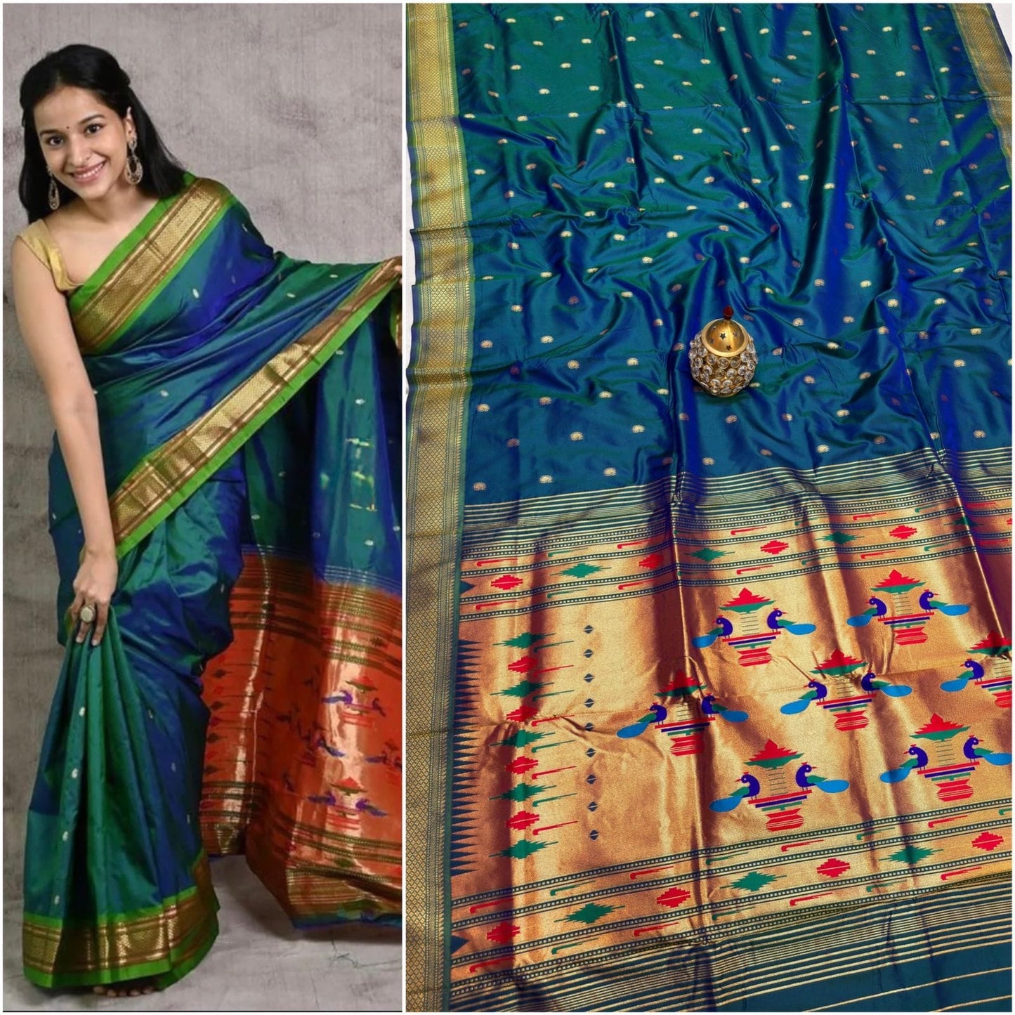 DBL16 -Traditional Double Pallu Paithani