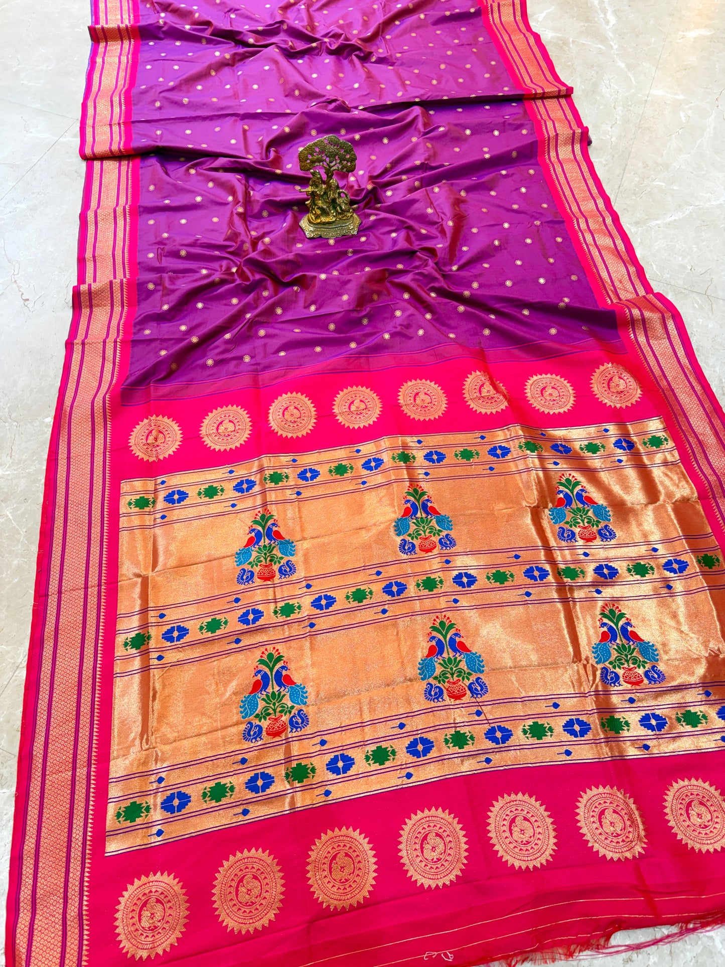 MAHARANI01 BLACK PAITHANI