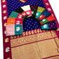 Peacock Motif Border Paithani