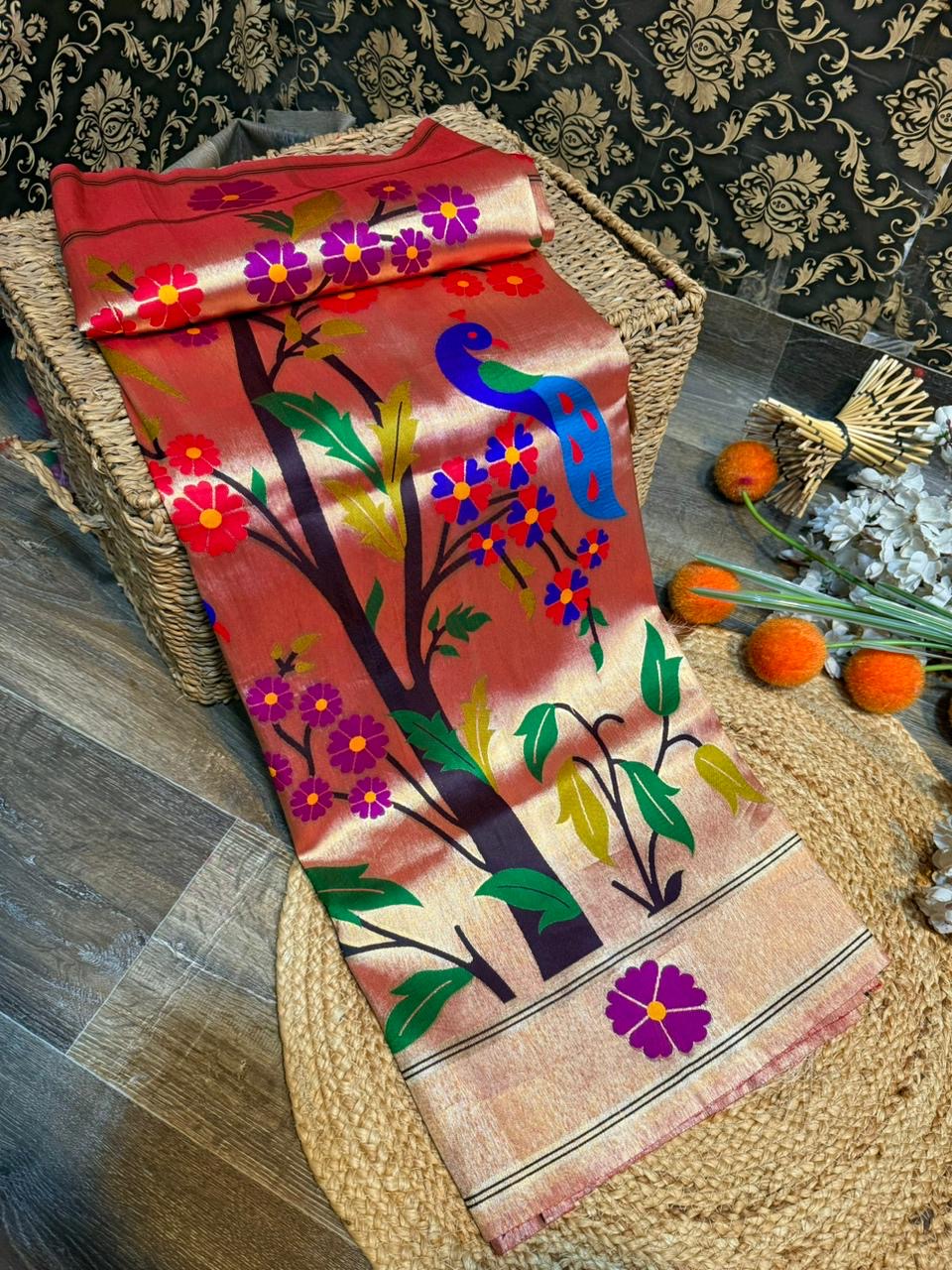 JANAK - All Over Brocade Paithani