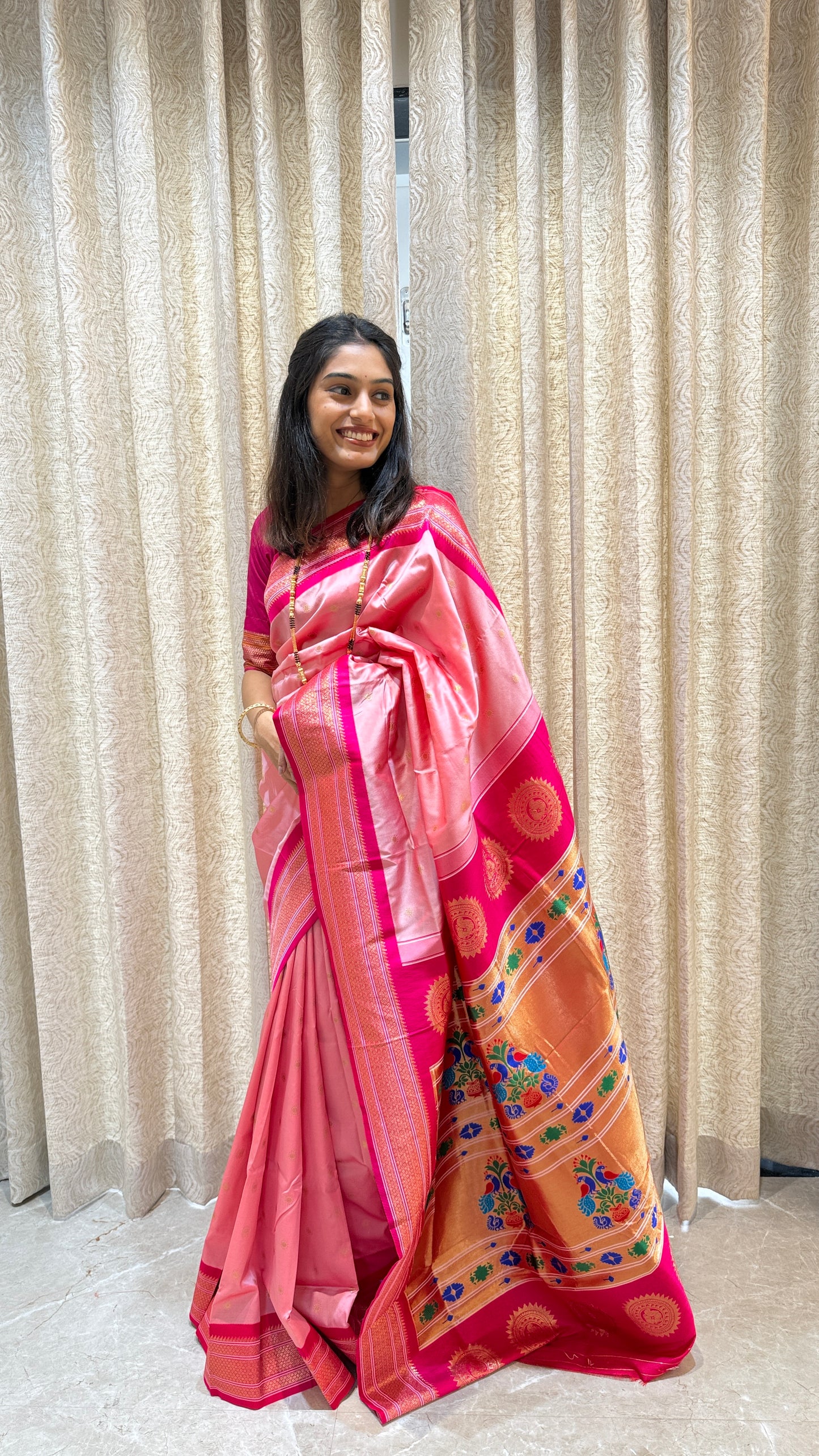 MAHARANI01 BLACK PAITHANI