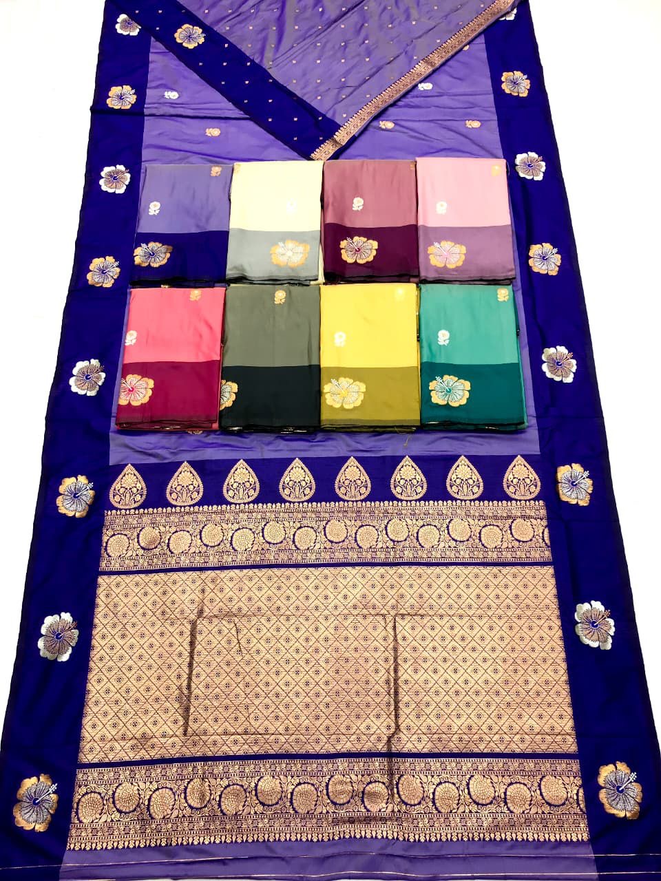 Jaswandi Border Silk saree
