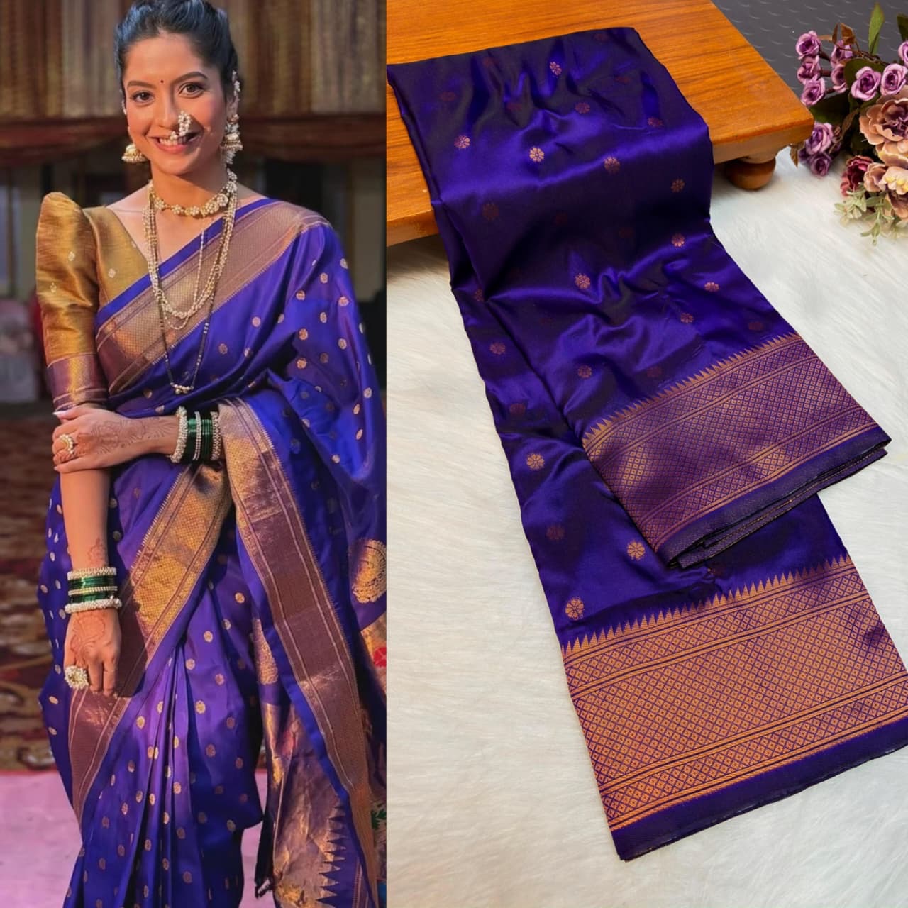 Madhura Soft Silk Kalanjali paithani