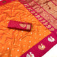 Peacock Motif Border Paithani