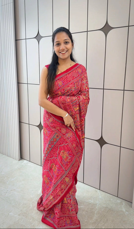 PR001-printed Saree