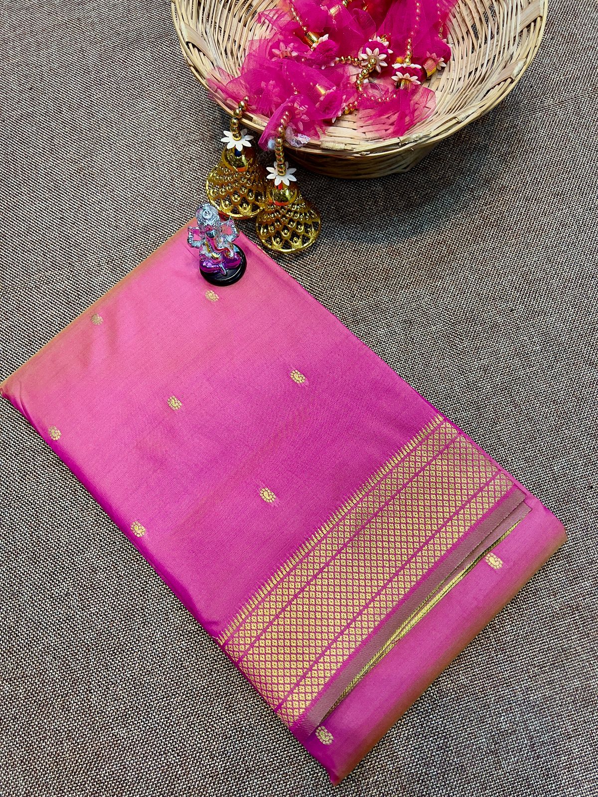 Double Pallu Katan Silk Paithani