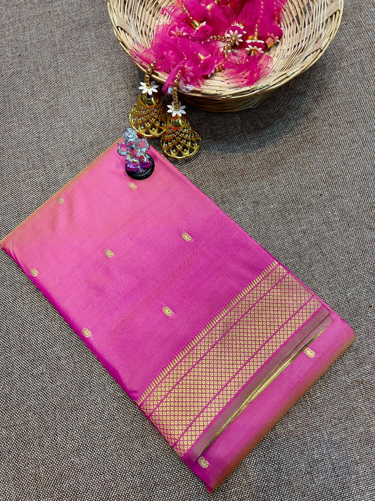 Double Pallu Katan Silk Paithani