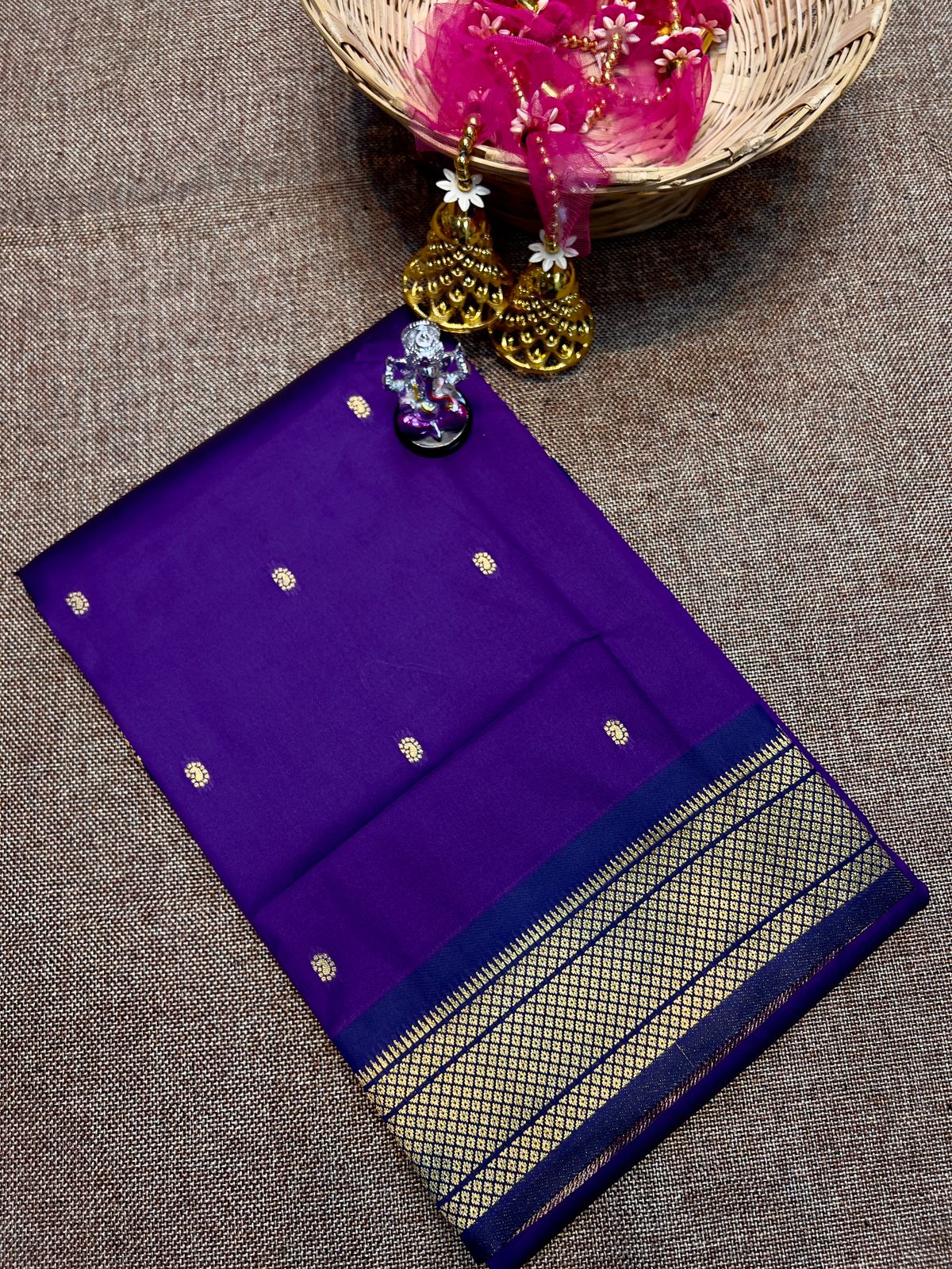 Double Pallu Katan Silk Paithani