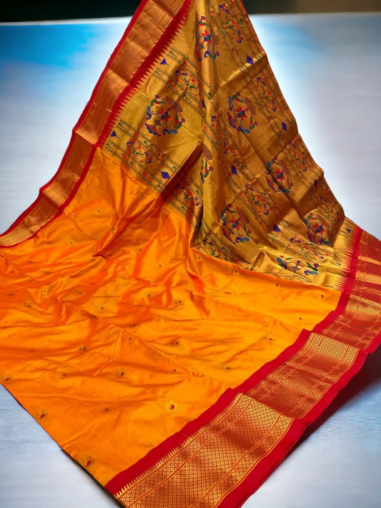 Pure Silk Kadiyal Paithani