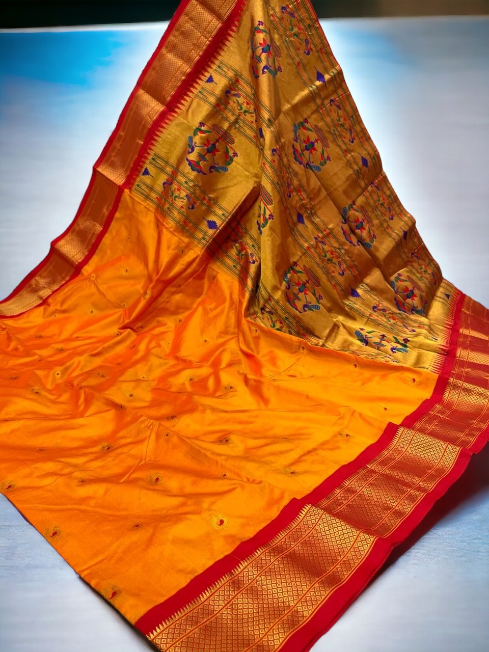 Pure Silk Kadiyal Paithani