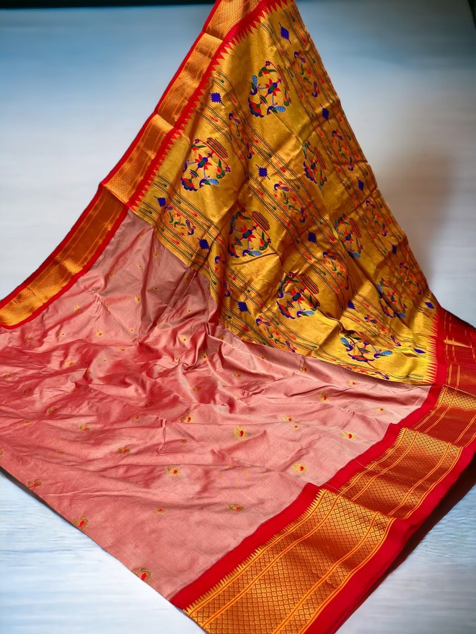 Pure Silk Kadiyal Paithani