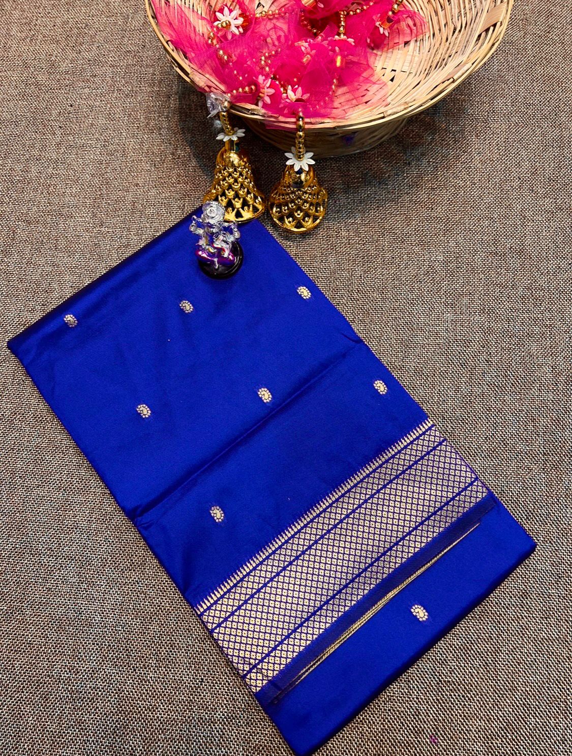 Double Pallu Katan Silk Paithani