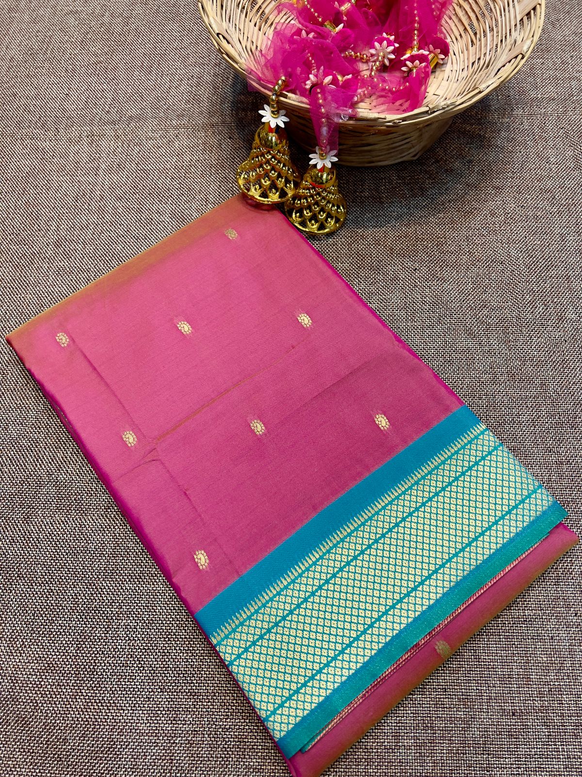 Double Pallu Katan Silk Paithani